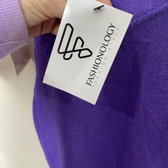 NWT Superdown Bailey Tie Strap Dress - Purple - Picture 8 of 10